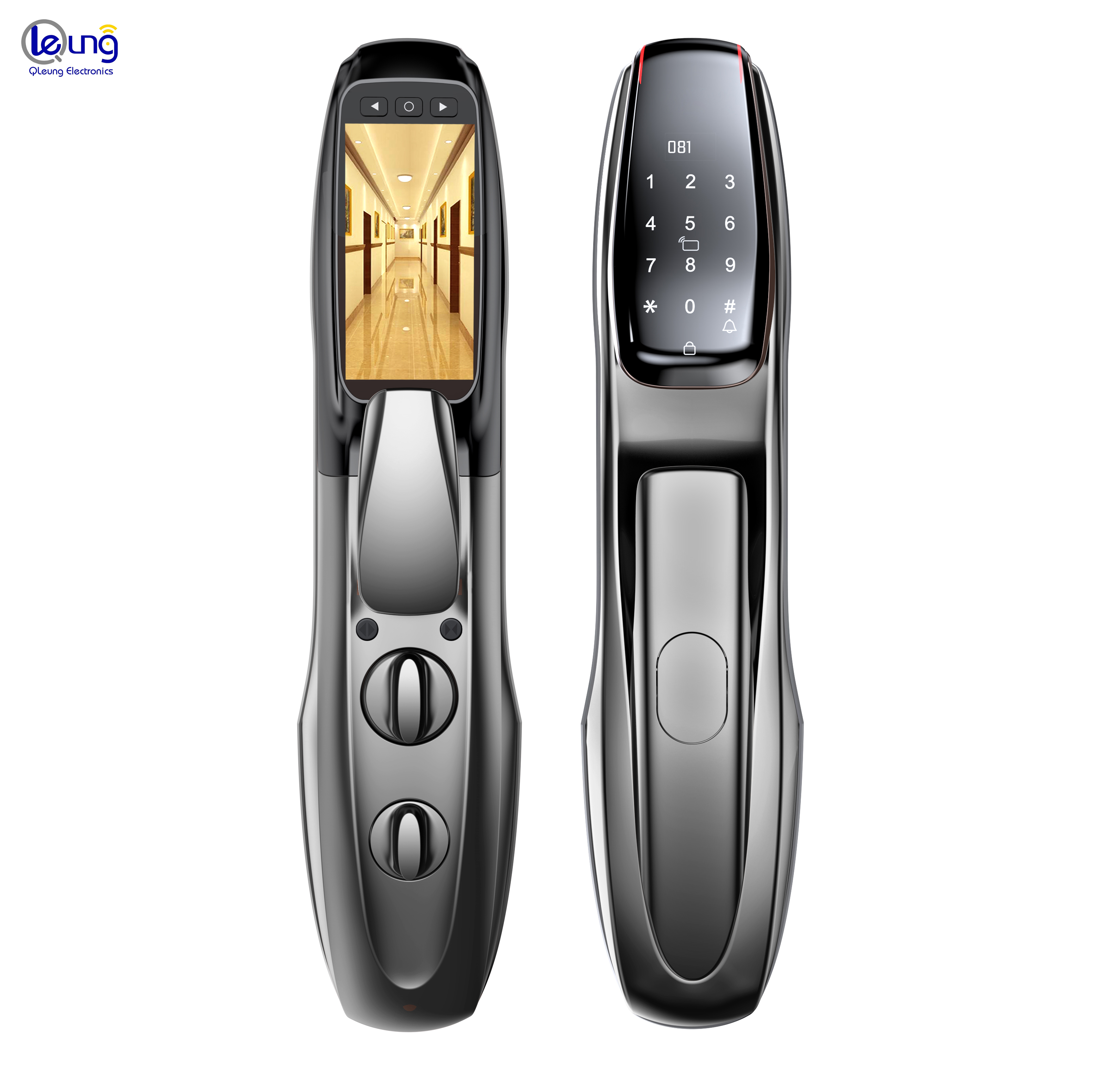 High Quality Automatic Lock Card Key Passcode Fingerprint Digital Camera Door Lock