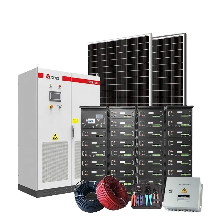Off Grid Hybrid 100KW Solar Energy System for Commercial Industry 200kw 500kw 1MW ESS Solar system
