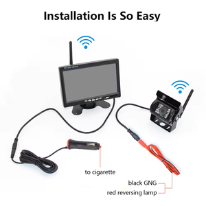 Hesida, cámara de marcha atrás para vehículo, cámara de visión trasera inalámbrica de 7 pulgadas, Monitor de coche para camión, RV, autobús, imagen inversa - Product Image 4