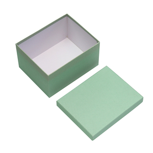 防水纸盒十件套的矩形淡绿色花盒礼品包装 - Product Image 3