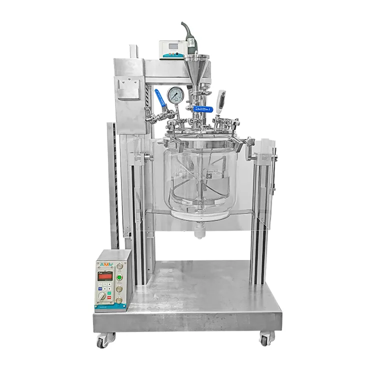 AMM-10S実験室用真空攪拌型乳化反応器-バッテリースラリの混合および均一化用