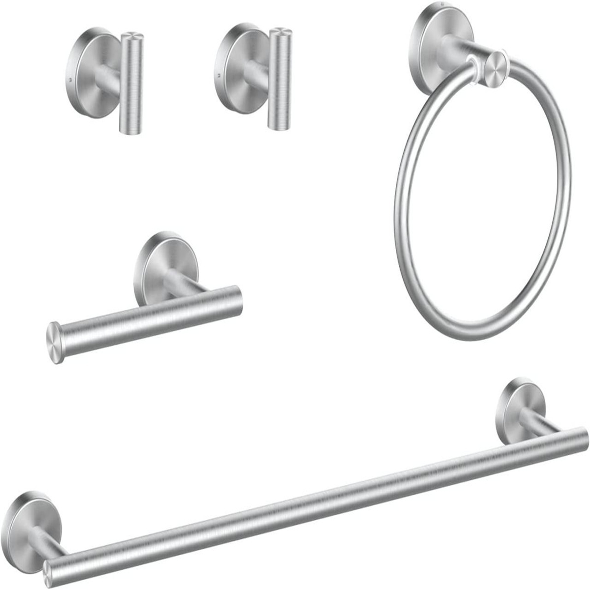 Set cinque pezzi con anelli in argento