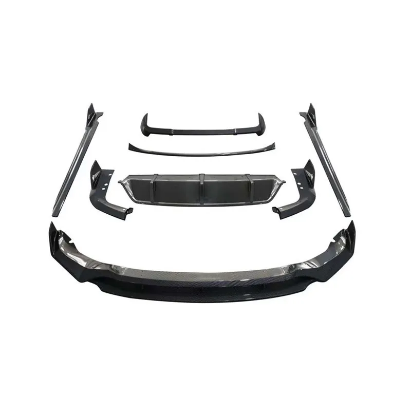 Black Warrior Style accessori per la modifica dell'auto Kit carrozzeria per X5 G05 2019 2020 2021 gonna laterale Spoiler diffusore per labbra punte di scarico