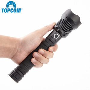 Topcom-linterna de larga distancia de alta potencia, potente linterna táctica recargable por USB con Zoom para caza - Product Image 1