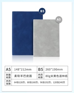A5 notebook con copertina morbida ad alto valore di aspetto può stampare il logo aziendale riunione aziendale blocco note - Product Image 4