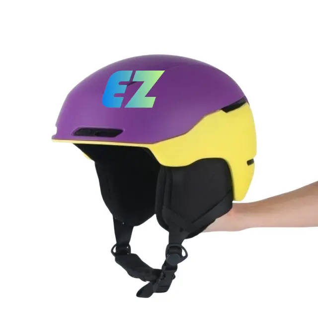 Duurzame Skihelm Enkele En Dubbele Boord Warme Winddichte Sneeuwhelm Outdoor Sportuitrusting Oorbescherming Warme Skihelm