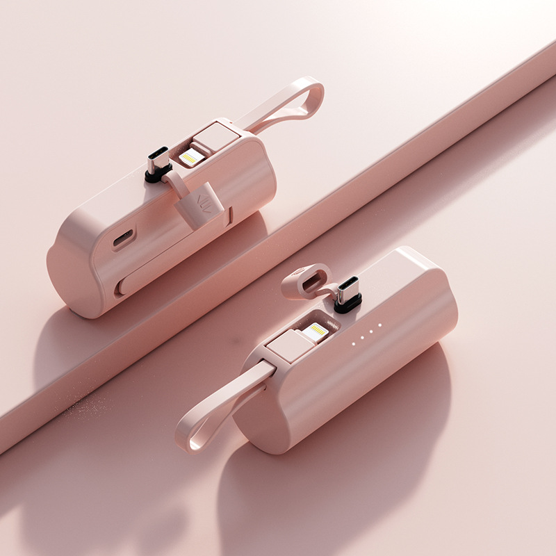 Câble Apple avec connecteur USB-C rose.