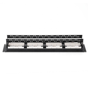 2U 48-Port 19 Inch <strong>Patch</strong> <strong>Panel</strong> <strong>with</strong> Back Bar Steel Network Distribution Box UTP Cat6 <strong>Patch</strong> Cables Cabinet - Product Image 5