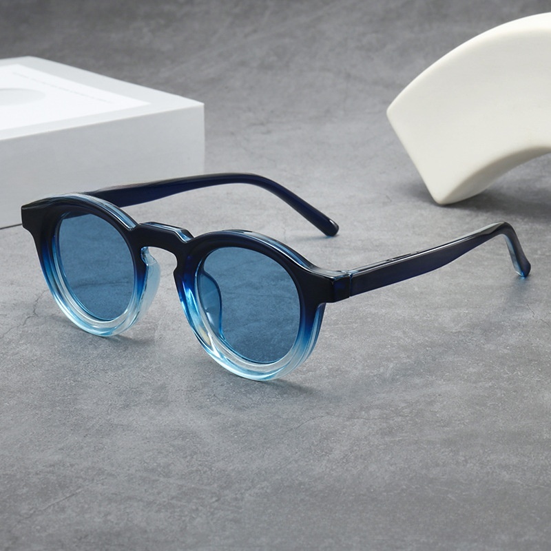 Lente blu con montatura blu progressiva