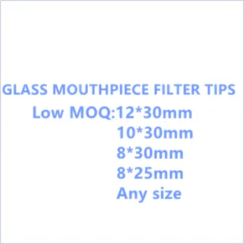 Puntas de filtro de vidrio de grado superior de 10*30MM con papeles de liar para rollo de mano