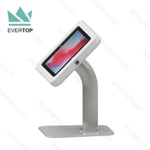 LST10-P 9.7-10.5&quot;Plastic Case Locking Table Top Tablet <strong>PC</strong> Kiosk, Commercial Tablet Kiosk Display Stand Tabletop for IPad/Android - Product Image 4