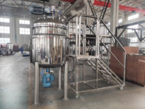 Yekeey kozmetik şampuan yüksek kesme karıştırıcı 1000L vakum homojenleştirici dolaşım tipi mikser - Product Image 5
