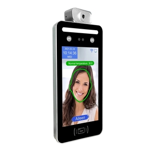 Sistema de Control de acceso con detección de temperatura, reconocimiento facial ia de 8 pulgadas, asistencia de tiempo, WIFI, inteligente, 125KHZ, 13,56 MHZ - Product Image 2