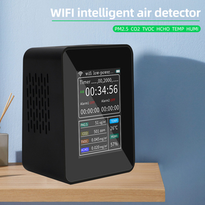 HCHO เครื่องตรวจจับคุณภาพอากาศอัจฉริยะไร้สาย PM2.5 TV0C CO2เครื่องทดสอบความชื้นอุณหภูมิเครื่องวิเคราะห์ก๊าซ - Product Image 3
