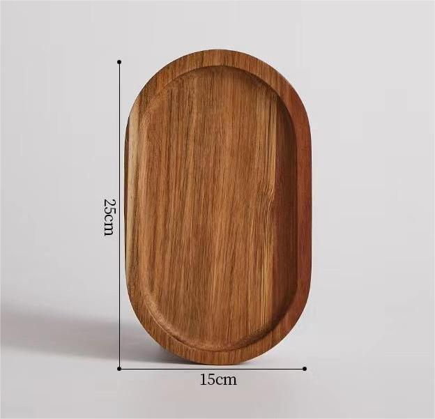 Brown oval tray 25*15*1.5cm