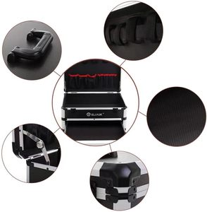 高容量工具箱硬盒工具组织器储物柜带锁和抽屉手提箱 - Product Image 5