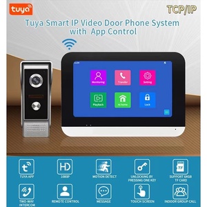 Tuya-sistema de intercomunicación visual con monitor táctil, timbre de puerta con 4 cables y cámara de vídeo - Product Image 3