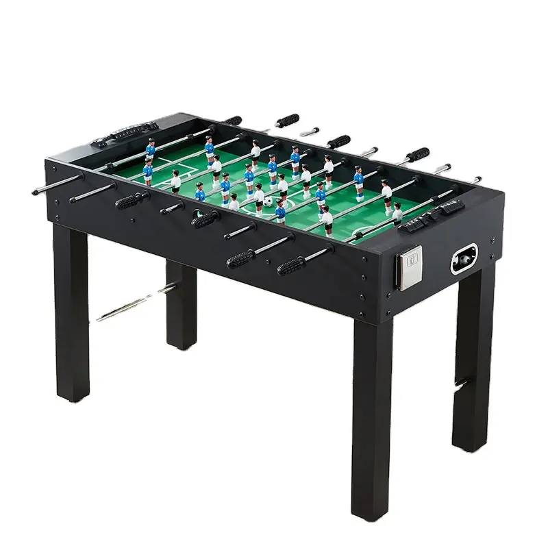 Table classique noire de 1.2m, 8 pôles, machine de football, pour adultes, enfants, baby-foot, baby-foot