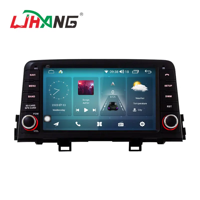 LJHANG Máy Phát Đa Phương Tiện Android 12 8 + 128G Cho Xe Hơi KIA PICANTO MORNING 2017 2018 1Din Đài Phát Thanh Định Vị GPS Âm Thanh Nổi WIFI DSP