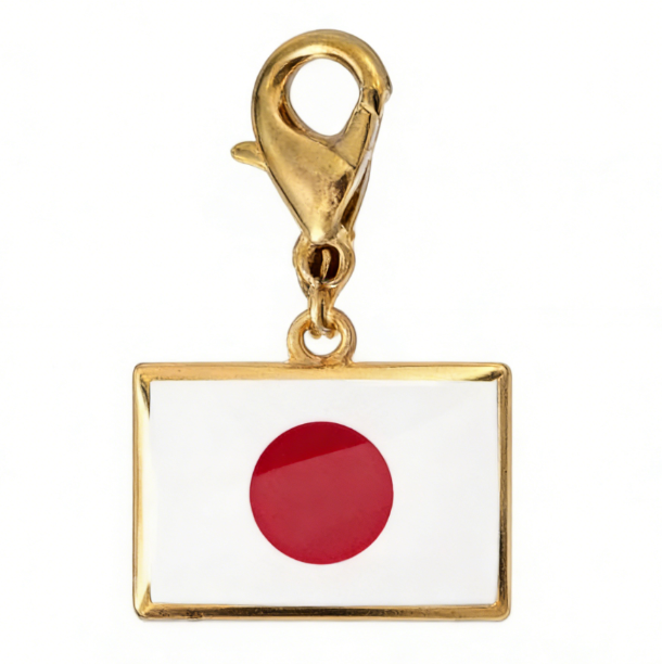 Bandera japonesa dorada