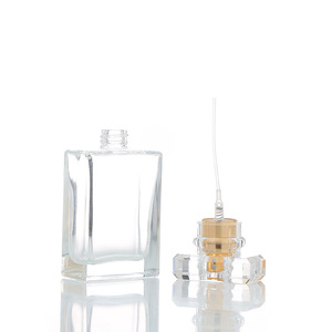 MUB Silk Printing 30ml Screw Type Transparent Empty Glass <strong>Perfume</strong> Bottle with Fine Mist <strong>T</strong> Cap - Product Image 3