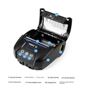 10秒ペアリング。Zebra ZR238 Bluetoothプリンター、203dpi <span class=keywords><strong>LAN</strong></span>デュアルモード、チケット/ラベルオールラウンド。