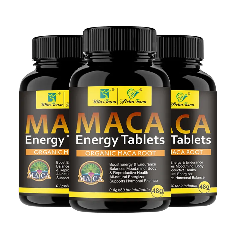 Natural Maca Tablets Man power products Organic Oyster Enhance MACA Energy capsules For men women