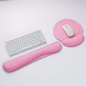 Alfombrilla de espuma viscoelástica con diseño ergonómico para ordenador, almohadilla de descanso para muñeca, conjunto de soporte para ordenador, oficina y portátil - Product Image 4