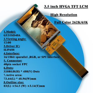 Display LCD RGB 320x480 ILI9488 modulo LCD touchscreen LCD TFT da 3.5 pollici per display codice QR - Product Image 3