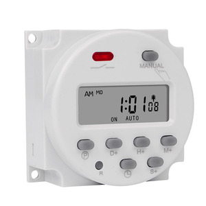 Intervall 12V 24V 110V 220V Digitaler LED-Timer-Schalter 7 Tage wöchentlich Programmier barer Zeitrelais-Programmierer CN101S - Product Image 2