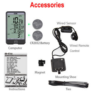 Multi-<strong>Functional</strong> <strong>Cycle</strong> <strong>Computer</strong> Digital Backlight Bicycle Stopwatch Waterproof Wired Bike Odometer Speedometer Clock - Product Image 6
