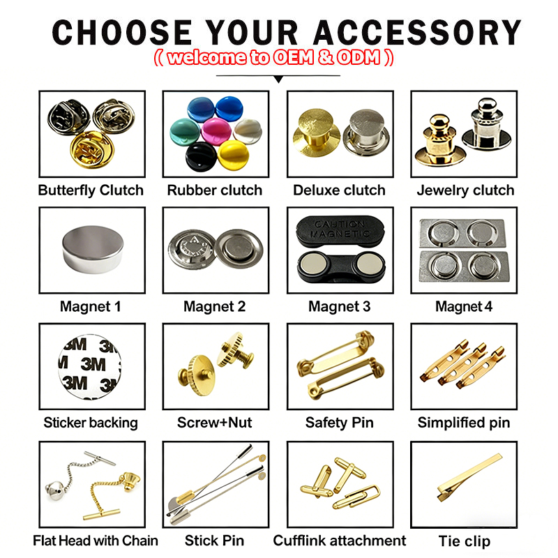 Custom Enamel Pins Accessories