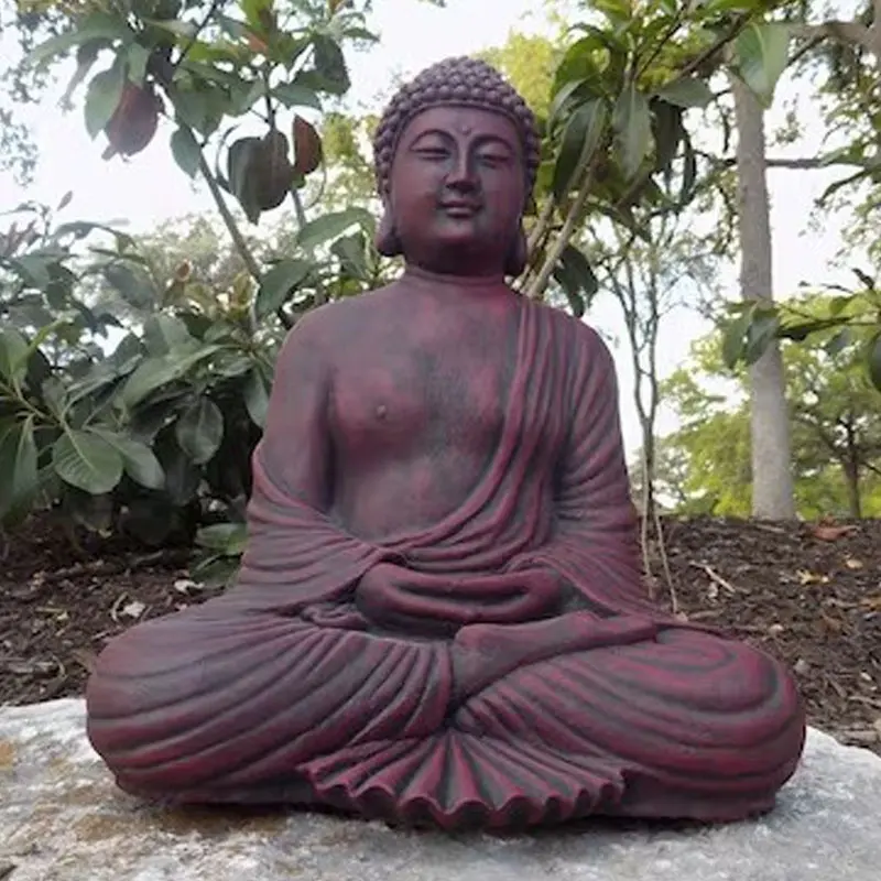 Estatua de Buda budista de meditación de bronce fundido grande para decoración de hogar o jardín