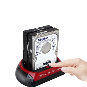 <strong>USB</strong> <strong>3.0</strong> All in 1 Dual Hard Disk Duplicator With Card Reader 2.5&quot;/3.5&quot; SATA/<strong>IDE</strong> HDD Docking Station - Product Image 2