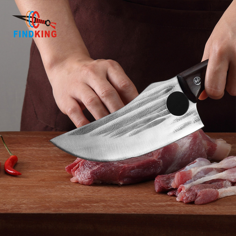 FINDKING Butcher Knife 5Cr15Mov Stainless Steel Chef For Cutting Professional 6 Inch Kitchen knife With Ebony Wood