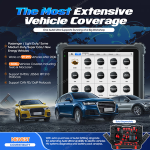 Autel Maxisys Ultra OB2 OBD2 40 + Servicio completo ECU Programación Herramienta de diagnóstico automático inteligente Escáner con 5 en 1 VCMI