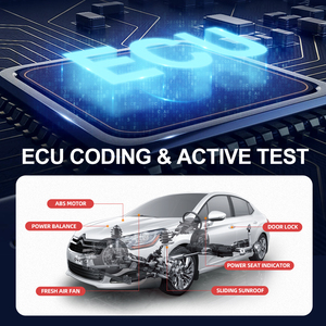 ANCEL-herramienta de diagnóstico automático DS700, escáner OBD2, sistemas completos, codificación ECU, prueba activa de coche, medidor Obd2, verificación de Herramientas Automotrices