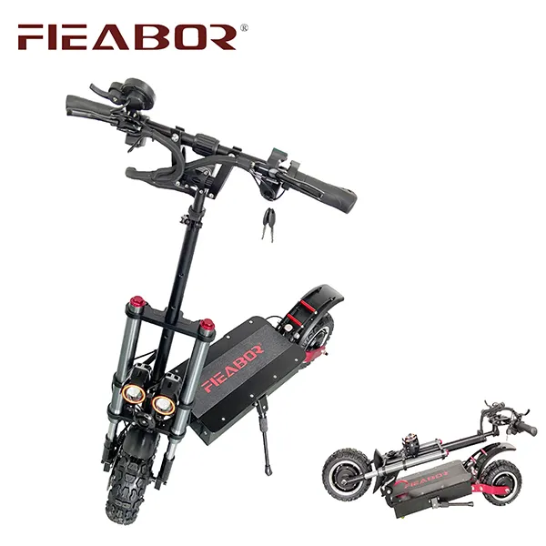 Toptan Fieabor fabrika fiyat 60v 5600w yetişkin tam süspansiyon katlanabilir elektrikli Scooter