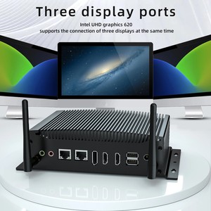 SmallPC Ordenador portátil sin ventilador Caja de metal Core I7 10810U USB LAN COM GPIO Control de automatización Mini PC - Product Image 4