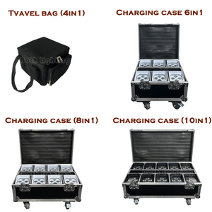 SMART DJ S4 4*18w RGBWA UV 6in1 Battery Wireless <strong>DMX</strong> <strong>512</strong> LED Uplight DJ Lights Stage Light for Wedding Event Party App <strong>Control</strong> - Product Image 3
