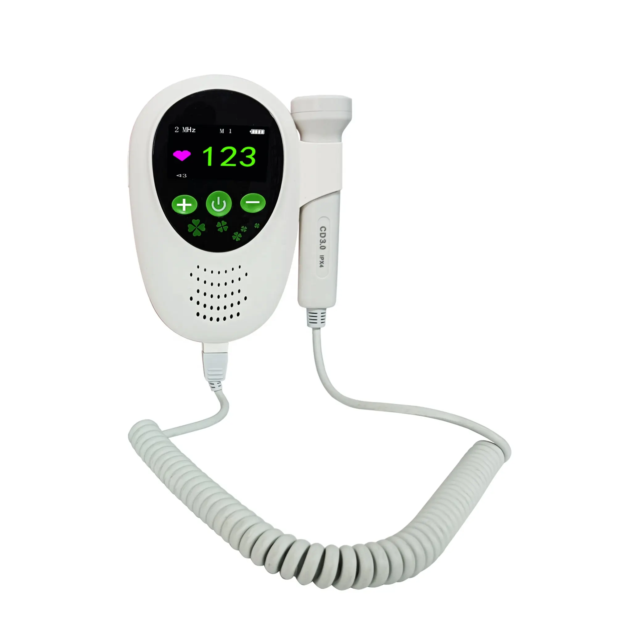 El Fetal doppler bebek kalp hızı dedektörü hamile kadınlar için tıbbi ekipman ultrason fetal doppler