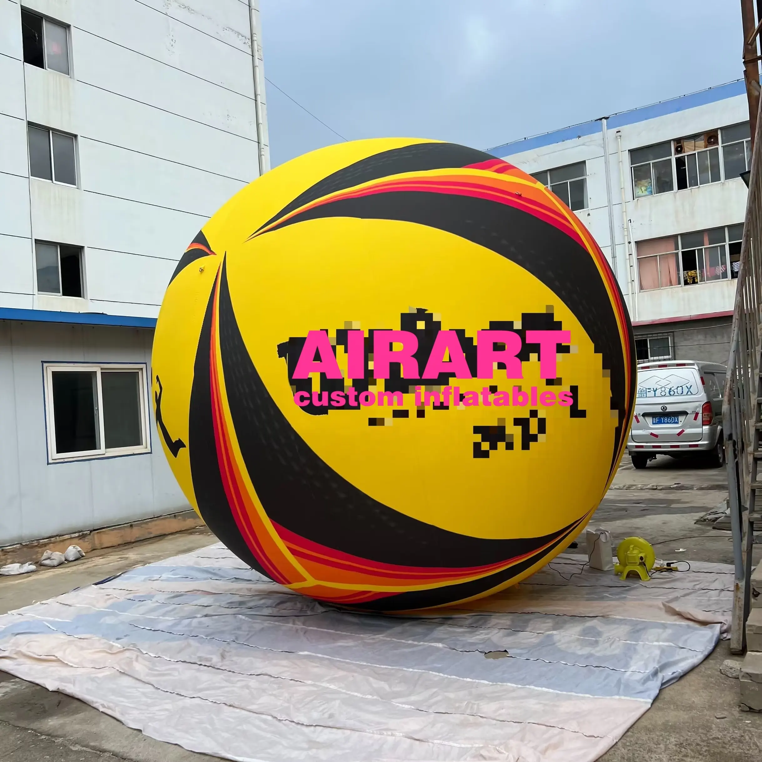 Pelota de voleibol gigante inflable para decoración publicitaria de eventos deportivos