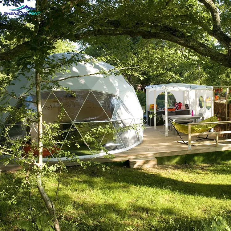 Tenda a cupola trasparente di lusso in vendita calda per tenda a cupola gedetica trasparente Glamping