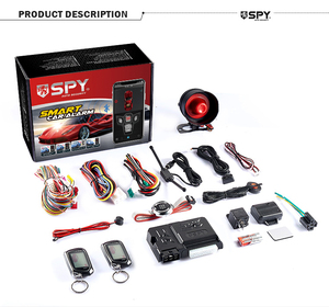 China SPY Keyless Entry 2-Wege-Autoalarmsystem mit großer LCD-Fernbedienung Motors tarter Anti-Hijacking-Funktion - Product Image 5