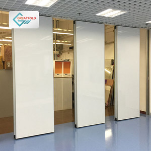 白色可操作墙壁隔断工作室声学隔断可移动隔音办公室隔断 - Product Image 3