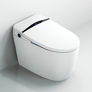 110V/220V modern elektrikli akıllı tek parça closestool wc 2021 lüks tuvalet kase otomatik siyah akıllı tuvalet bide ile