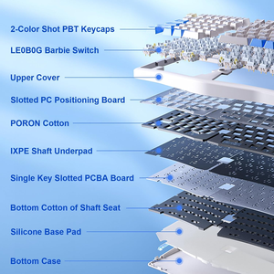 Wholesale LEOBOG A75 Tri Mode Cat Keycap RGB <strong>Mechanical</strong> <strong>Keyboard</strong> <strong>Programmable</strong> Hot Swap Gasket-Mounted Gaming <strong>Keyboard</strong> - Product Image 3