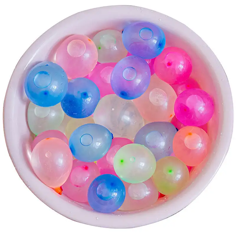 Wholesale 3 bunches 111 pcs self-sealing quick-fill water balloon bombs colored latex water balloons