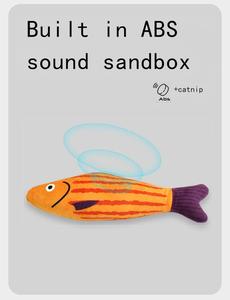 Yopet Catnip Fish Shape Toy Material duradero seguro para la salud con sonido arrugado Fun Kicker Toy para gatos - Product Image 2