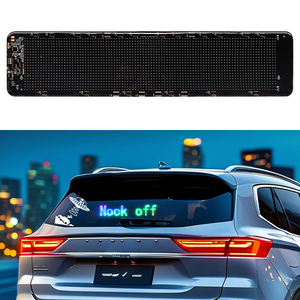 <strong>12V</strong> Devil's Eye <strong>LED</strong> Panel for Car Windshield Animated Blinking Indicator Light Sticker Remote Control App New Condition - Product Image 1